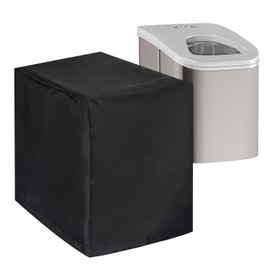 FlexiDapt Ice Maker Cover, Universal Waterproof Shield for Countertop Appliances in Home, Garage and Office, Black