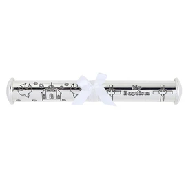 Stephan Baby Silver Plated Engraved Keepsake Baptism Certificate Holder