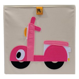 Toot Toot Square Children Storage Box Toy Organiser Foldable (Scooter)