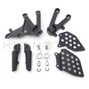 HTTMT MT390-018- Black Front Rider Foot Pegs Bracket Compatible with