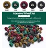 200pcs Abrasive Wheel, 1" Buffing Polishing Wheels, Metal Polishing Compound