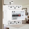 Electric Meter, Single Phase 4P LED DIN-Rail Electricity Power Consumption