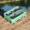 TINIT Fishing Tin Tackle Bait Box Gift Metal Mens Dad