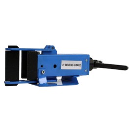Erie Tools 4" Hand Operated Steel Bending Brake & Sheet Metal Form Bender with Pressing Die & Stop Assembly