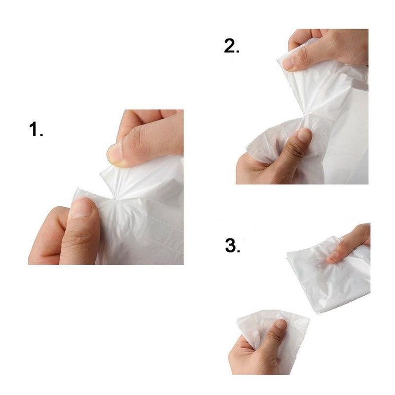 6 Gallon Small Clear Office Trash Bags, Wastebasket Trash Can