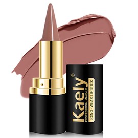 Kaely Nude Brown Gradient Matte Lip Liner Pencil & Lipstick Crayon Combo for Women, 2in1 Flawless Contour Gradual Ombre Effect Lip Pencil Makeup Waterproof, labiales mate 24 horas originales, 18