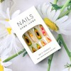 Press on Almond Nails Pointed Acrylic False Fake Nails(T1567)