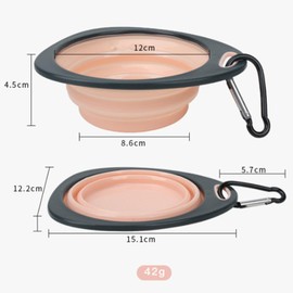 3Pcs Collapsable Pet Bowl, Portable and Foldable Feeding Water Bowls for Dogs Cats, Outdoors Travel Bowls for Small Animals.