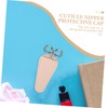 FOMIYES 4pcs Nail Scissor Protective Pu Cuticle Nipper Protector for