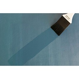 Gamblin Gamvar Brocha para barniz 50 mm - Pincel profesional para barniz acrílico, aceite, gesso, poliuretano y más! Cerdas sintéticas veganas, ideales para barnizar proyectos interiores y exteriores