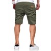 JMIERR Mens Casual Shorts - Cotton Drawstring Summer Beach Stretch