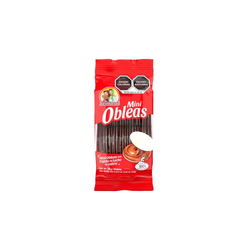 LAS SEVILLANAS MINI OBLEAS CON CAJETA 20PZ 200G