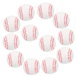 Kisangel 12pcs Flexible Bouncy Baseballs for Teens Training Softballs for Chasing Playing and Outdoor Fun