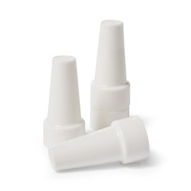 Ateco Cubiertas, tapas de plástico para tubos de decoración de pasteles, juego de 4 suministros para hornear, talla única, color blanco