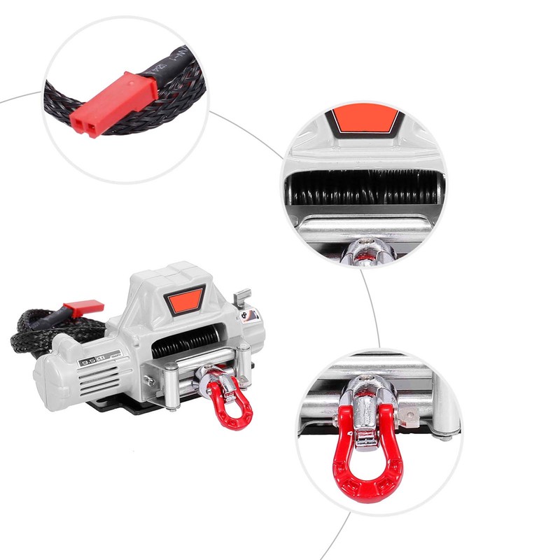 Compatible with 1/10 RC Car Automatic Winch RC Winch Wireless