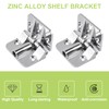 UFURMATE Position Control Hinge, 2PCS Zinc Alloy Wardrobe Door Hinge