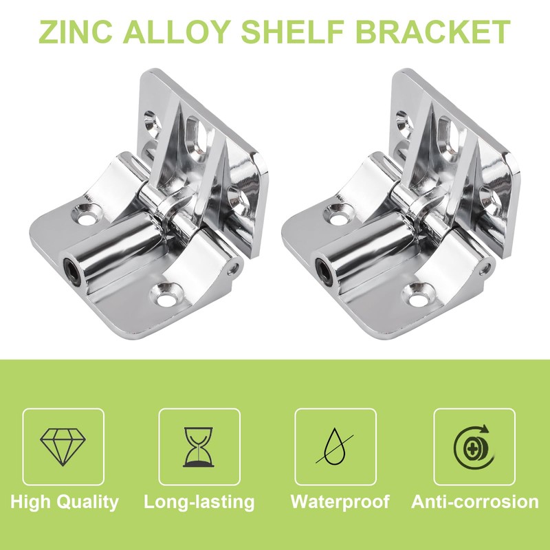 UFURMATE Position Control Hinge, 2PCS Zinc Alloy Wardrobe Door Hinge
