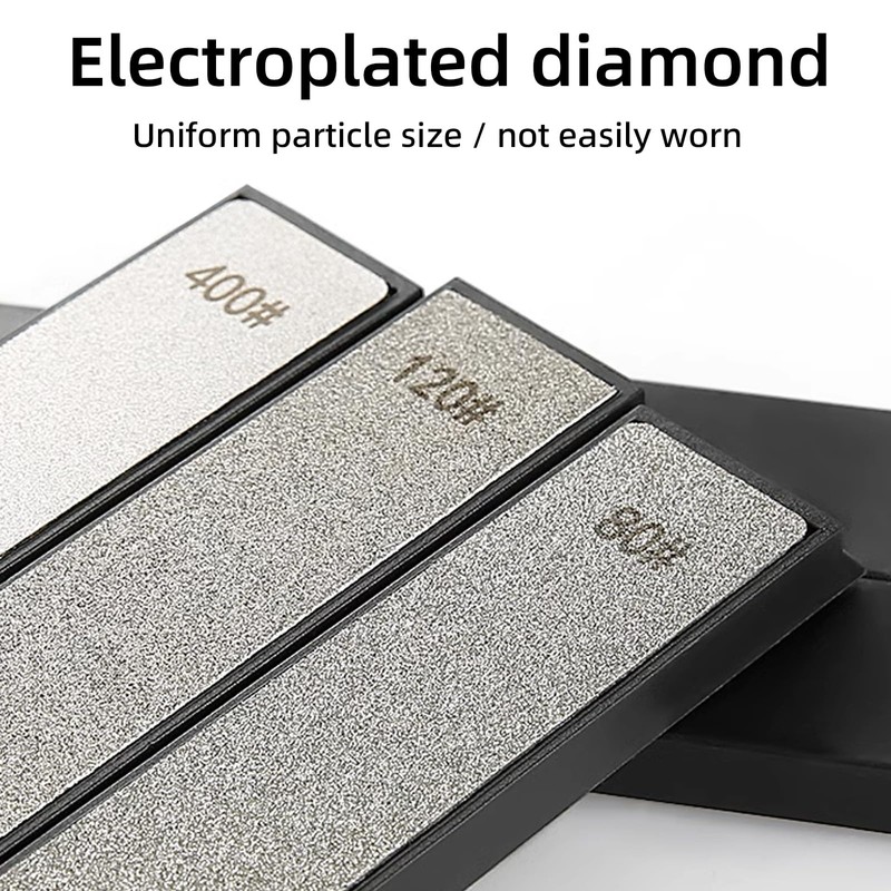 10 Pcs Diamond Sharpening Stone,150/240/320/400/600/800/1000/1200/1500/3000 Diamond Sharpening Stone with Non-Slip