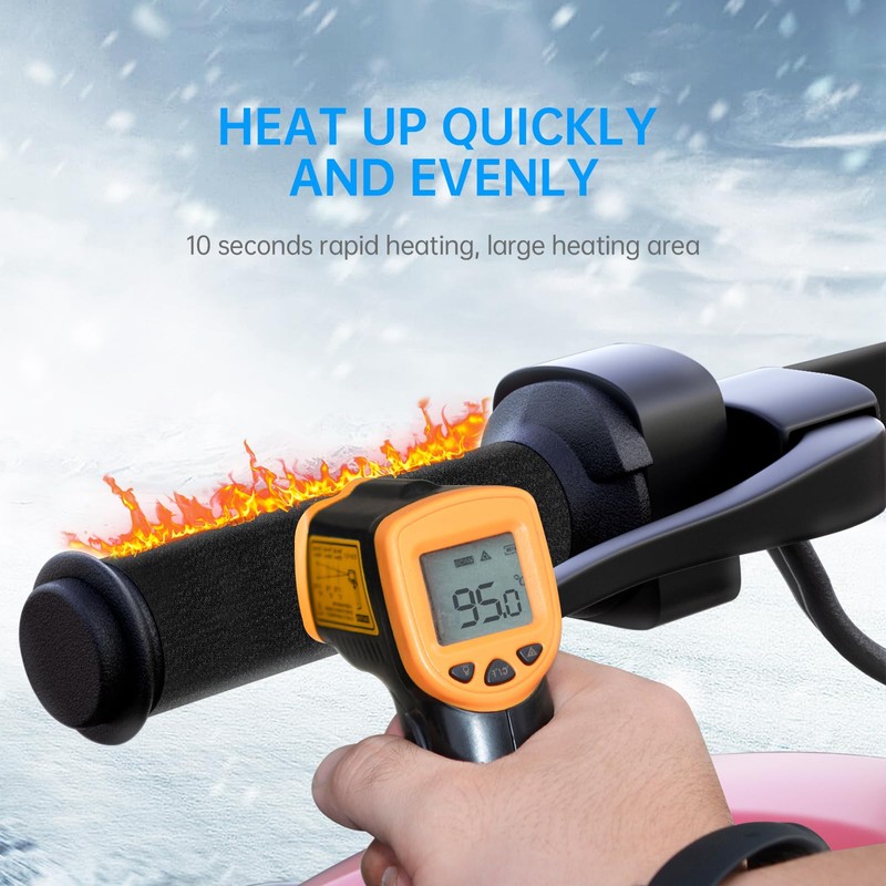 Heated Grips Cover for Motorcycle, 5V Handlebar Heater, Motorcycle Heated