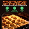 NutriChef Non Stick Baking Sheets, Cookie Pan Aluminum Bakeware with