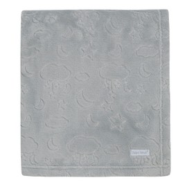 Metzuyan Baby Girls Boys Embossed Plush Fleece Pram Cot Blanket Celestial 75x90 cm