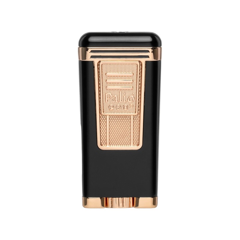 Palio Pro Polaris Triple Torch Cigar Lighter, Butane refillable, Black