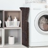 Honjourai Wicker Storage Basket with Lid,Rattan Shelf Basket with Removable