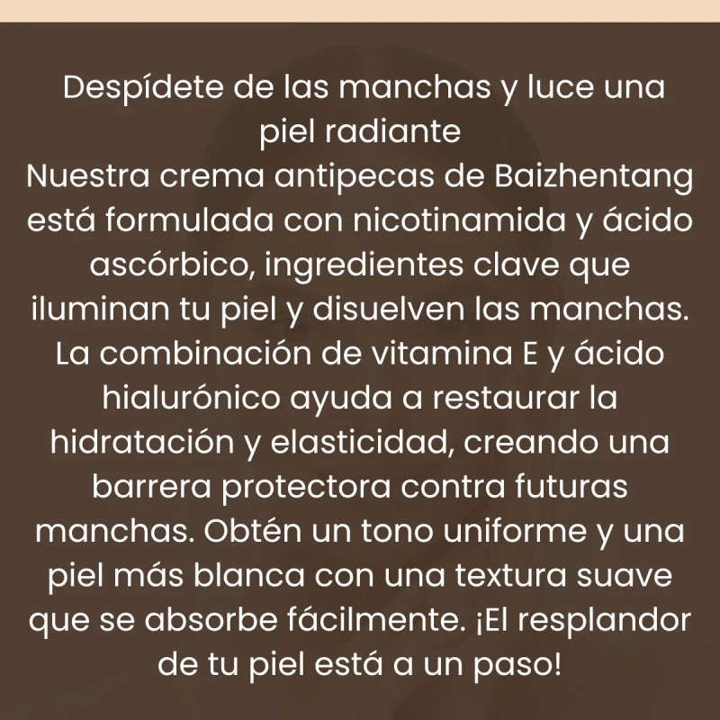 Crema Blanqueadora Despigmentante Reduce Melanina