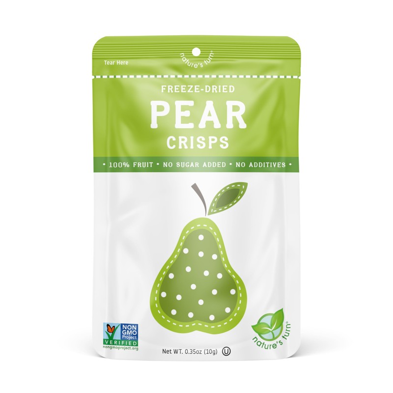 Nature’s Turn Freeze-Dried Fruit Snacks, Pear Crisps, Pack of 24