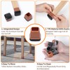 Ezprotekt 16 PCS Chair Leg Sliders for Carpet, 1.25 inch