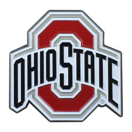 FANMATS 22237 Ohio State Buckeyes 3D Color Metal Emblem, Diecut Team Logo Auto Emblem