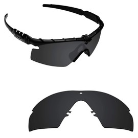 Alphax Stealth Black Polarized Replacement Lenses for Oakley Si M Frame 2.0