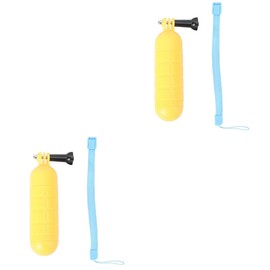 Gatuida 2pcs Diving Self Arm Floating Buoyancy Rod Grip for Cameras Skid Embossed for Snorkeling Surfing and Water Sports Yellow