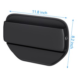 SZZJKJ Car Seat Gap Filler Organizer, Leather Car Storage Organizer Front Seat Car Organizers and Storage Console Side Storage Box for Phones, Glasses, Keys