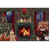 Christmas Backdrop 5x3ft Christmas Fireplace Photography Background Christmas Tree Xmas
