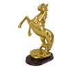 Horse Statue Gold Synthesized Resin Unique Horse Art Figurine for