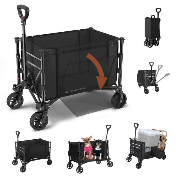 Raynesys Raynesys 3 in 1 Collapsible Wagon Converts to Bench,