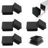 Zaky 9 pcs Plastic Square End Cap Tubing Tube Inserts