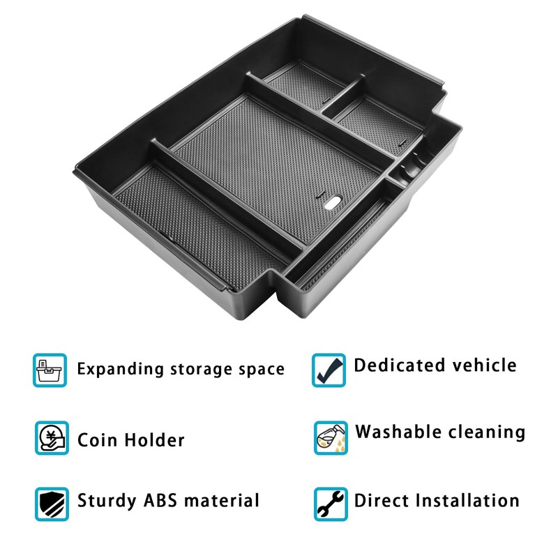 EDBETOS Power Sliding Console Organizer Compatible with 2021-2024 2025 2026