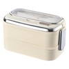 Salad Lunch Container | Double Layer Stainless Steel Lunch Box