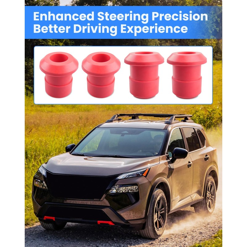 4Pcs Front & Rear Subframe Bushing Kit Fit for Nissan