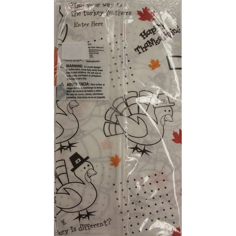 Thanksgiving Table Cloth Paper Childrens Activity Tablecover