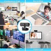 ASHATA HD Webcam USB Camera Built-in Microphone Computer Accessories 4K