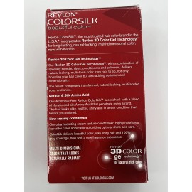 Revlon ColorSilk Beautiful Color, 10 Black ammonia free 3D color with Keratin 1