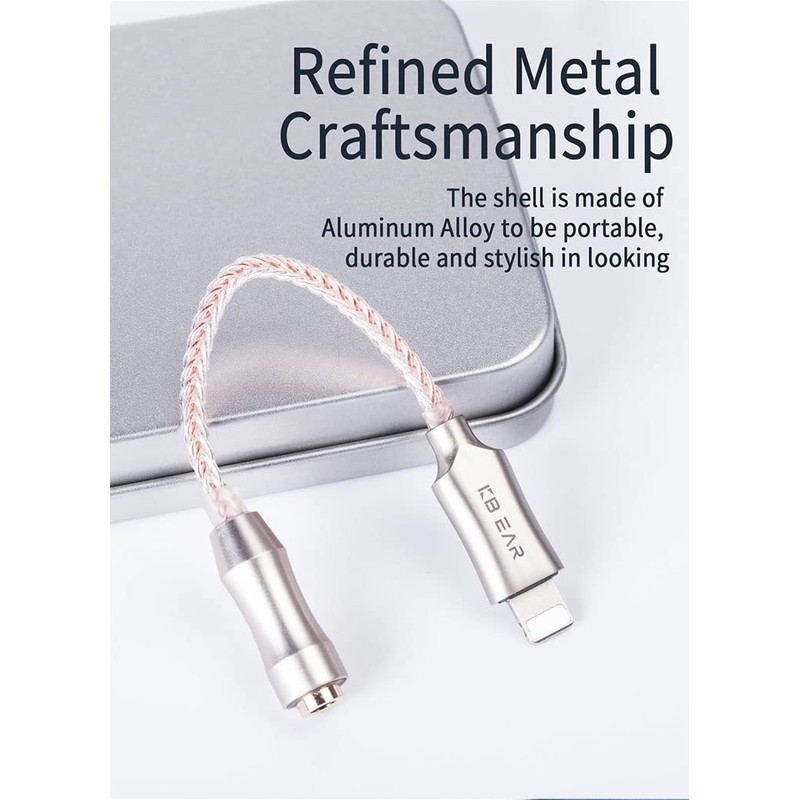 KBEAR Earphones to 3.5mm Jack High Adaptability Mixed Silver and
