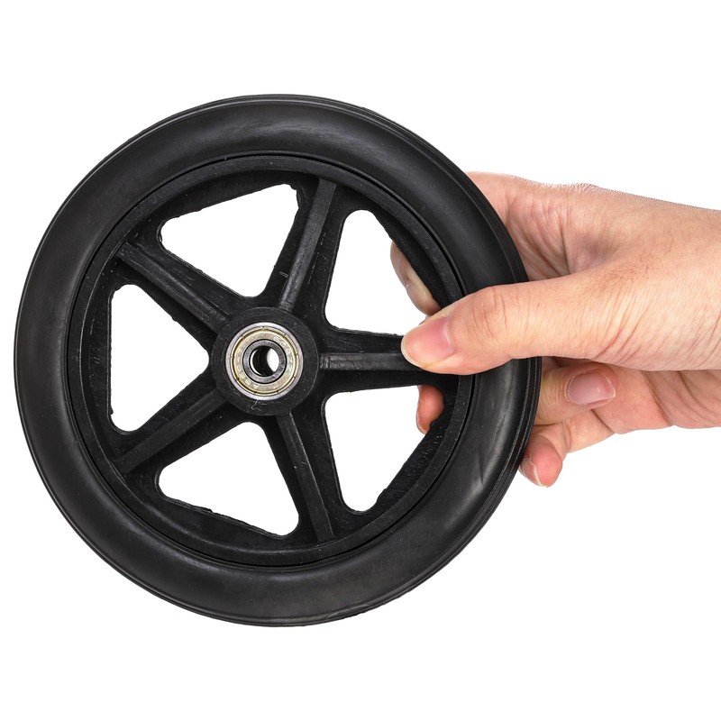 Covzoe 4 Pack Wheel Replacement, 6 Inch Anti-Slip Solid Caster