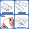 Zonon 6 Pcs 6 Inch Ruler Bulk Clear Plastic Flexible