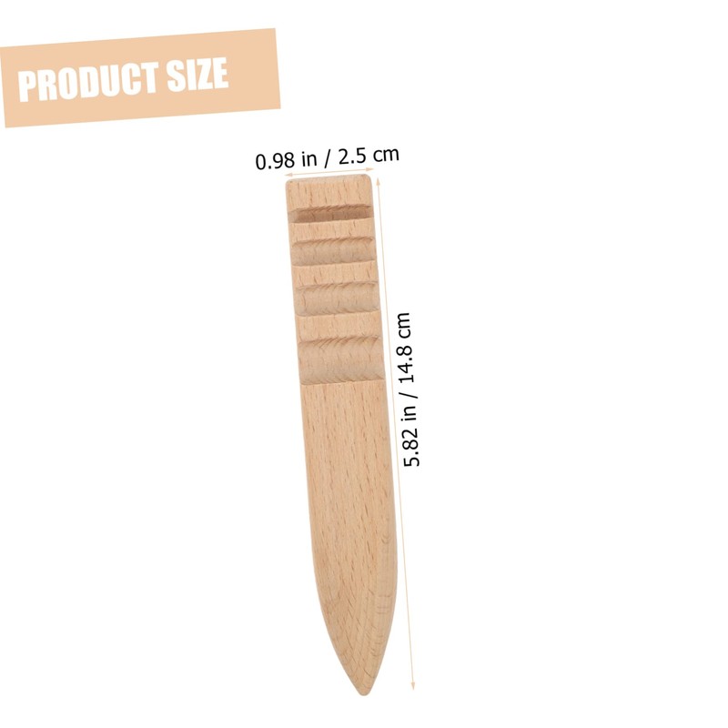 FUNOMOCYA 2pcs Leather Burnishing Tool Set for Leather Crafts Sanding