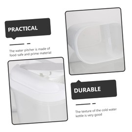 BIUDECO Large Capacity Cold Water Pitcher with Filter Portable Water Kettle for Home Outdoor Use Easy to Clean Store for Juice Tea Milk Beverages for Parties Gatherings