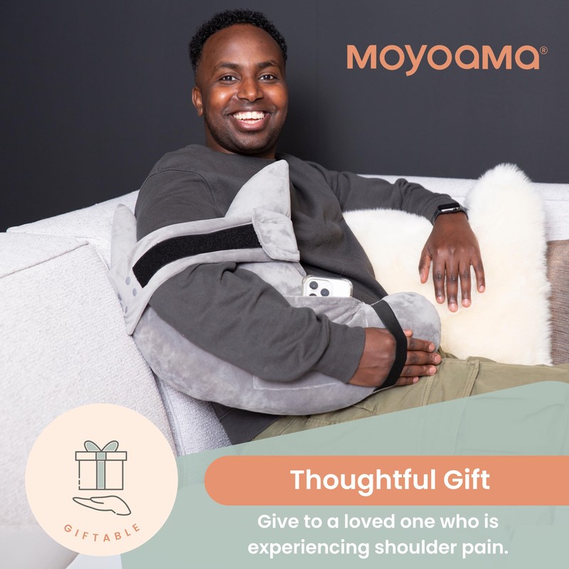 MOYOAMA Post Shoulder Surgery Pillow with Pocket- Rotator Cuff Pillows